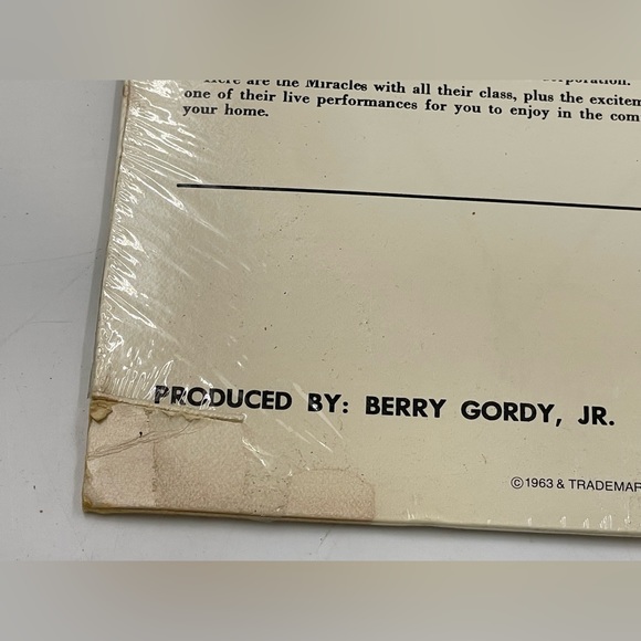 THE MIRACLES: On Stage Live US Motown 80s Reissue Vinyl LP SEALED - Picture 2 of 4